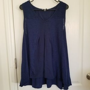 Flowy Navy Blue Top